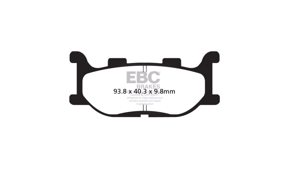 Bromsbelägg främre EBC HH, MT-03 06-14