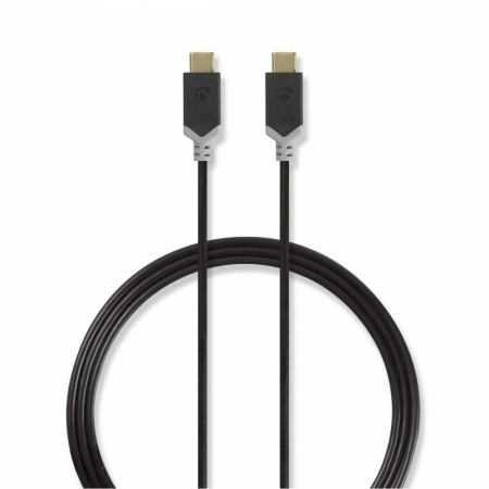 Nedis USB 2.0 USB-C hane till USB-C hane, 1m