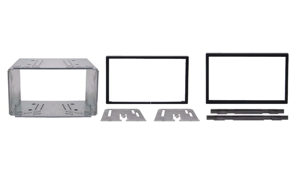 2DIN-ram med 2ISO-adapter