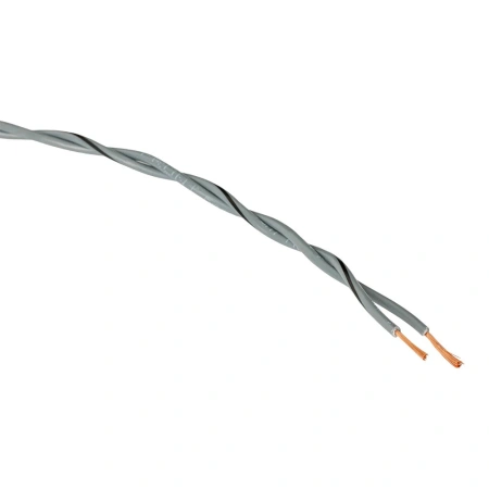Auto-Connect tvinnad högtalarkabel 2x0.8mm² grå, pris per meter