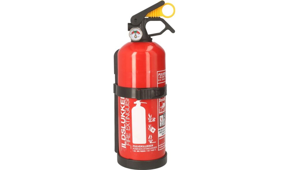 Pulversläckare 1kg ABC EN3 PED 97/23/EC